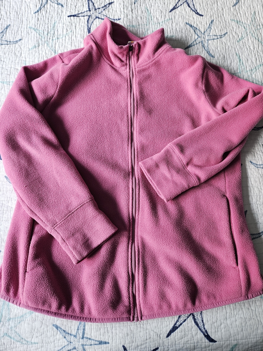 Old Navy Pink Full-Zip Performance Fleece Jacket